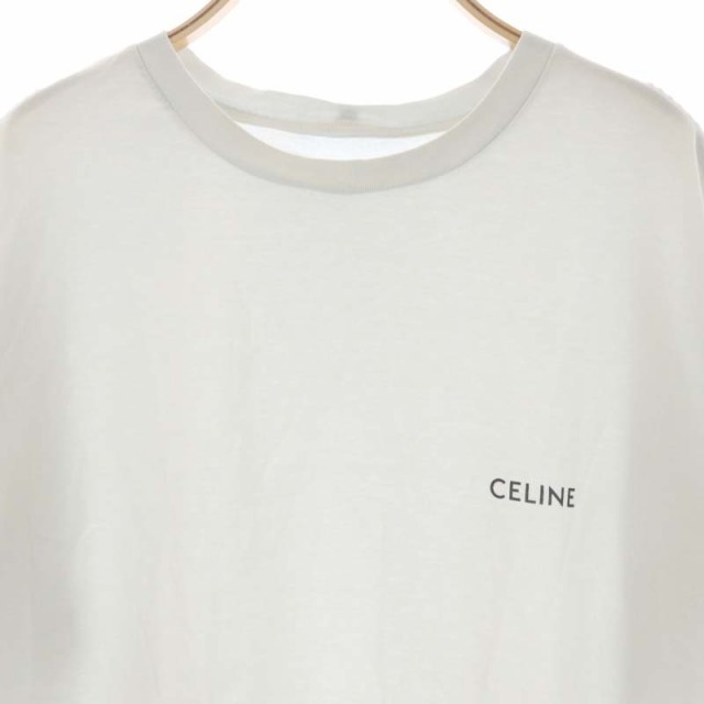 セリーヌ by Hedi Slimane 23SS エクリュ ルーズTシャツ-