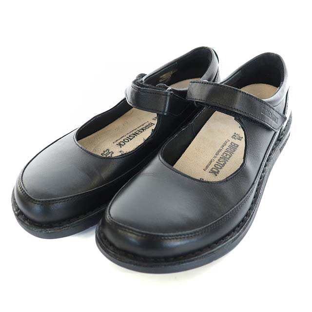 【中古】ビルケンシュトック BIRKENSTOCK ジューン June ストラップシューズ メリージェーン ベルクロ 38 24.5cm 黒｜au  PAY マーケット