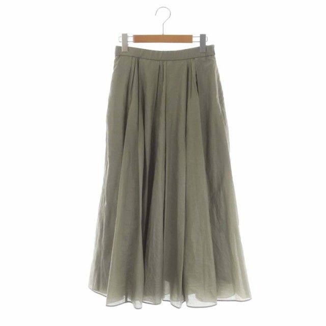 エブール 22SS Linen Cotton Twill Flare Skirt スカート フレア