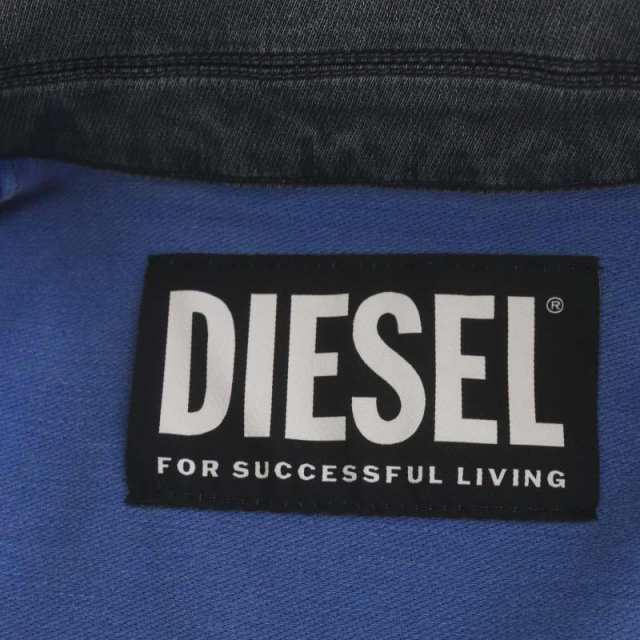 中古】ディーゼル DIESEL デニムライダースジャケット ブルゾン ジップ