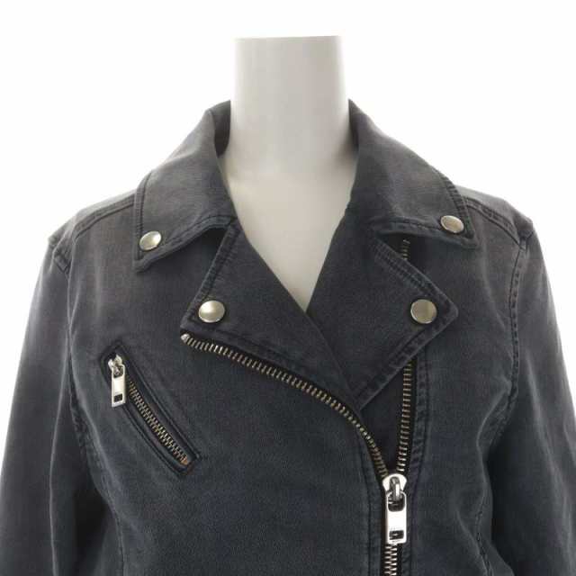 中古】ディーゼル DIESEL デニムライダースジャケット ブルゾン ジップ