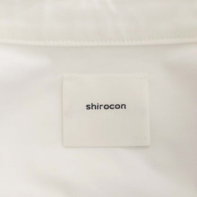 【中古】ヨリ yori shirocon ビッグサボンブラウス シャツ 前開き 長袖 ドット刺繍 36 白 /ES ■OS レディース｜au PAY  マーケット