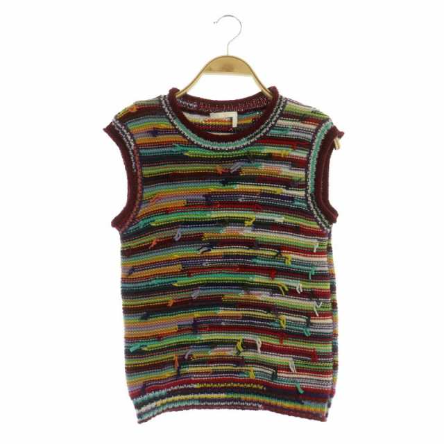 【中古】クロエ CHLOE 22SS sleeveless sweater スリーブレスセーター ニット カシミヤ ウール混 ノースリーブ XS