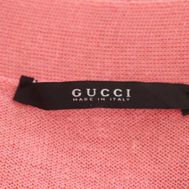 【流行】GUCCI グッチ 半袖 ニット カットソー レディース オレンジ サイズXS（NO. 08091701） 半袖セーター