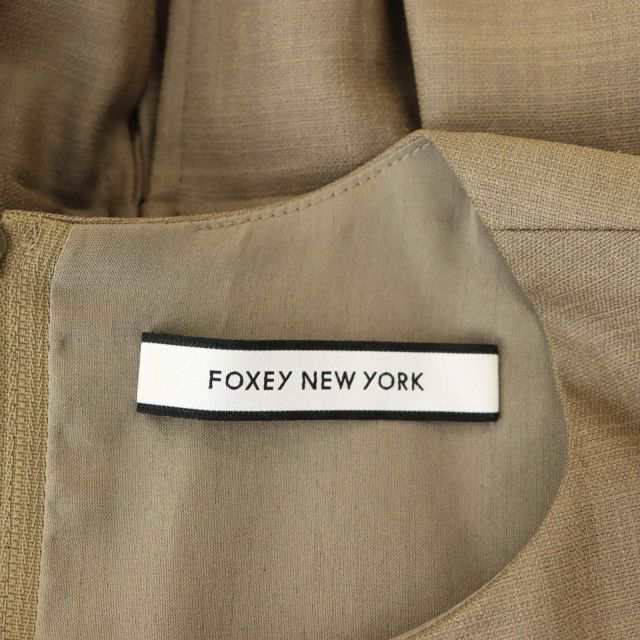 FOXEY NEW YORKフォクシー ニューヨーク ワンピース モカ 38