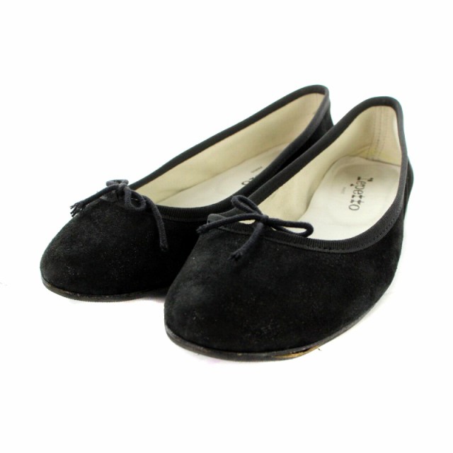 中古】レペット Repetto バレエシューズ リボン スエード 36.5