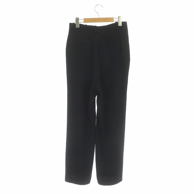 【中古】Lisiere L'Appartement リジェール アパルトモン 22SS Tuck Wide Pants パンツ ワイド タック 38  紺 ネイビー｜au PAY マーケット