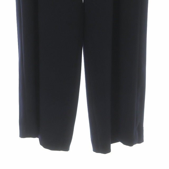 【中古】Lisiere L'Appartement リジェール アパルトモン 22SS Tuck Wide Pants パンツ ワイド タック 38  紺 ネイビー｜au PAY マーケット