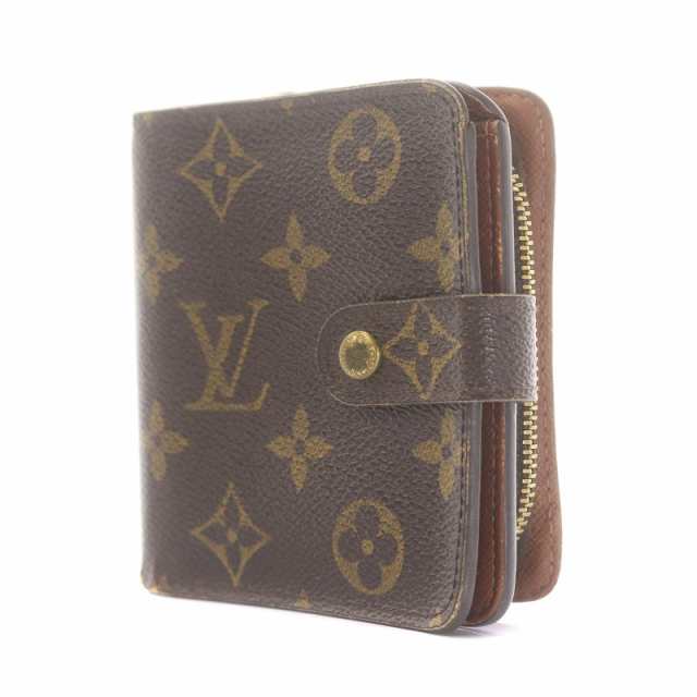 中古】ルイヴィトン LOUIS VUITTON モノグラム コンパクトジップ 二