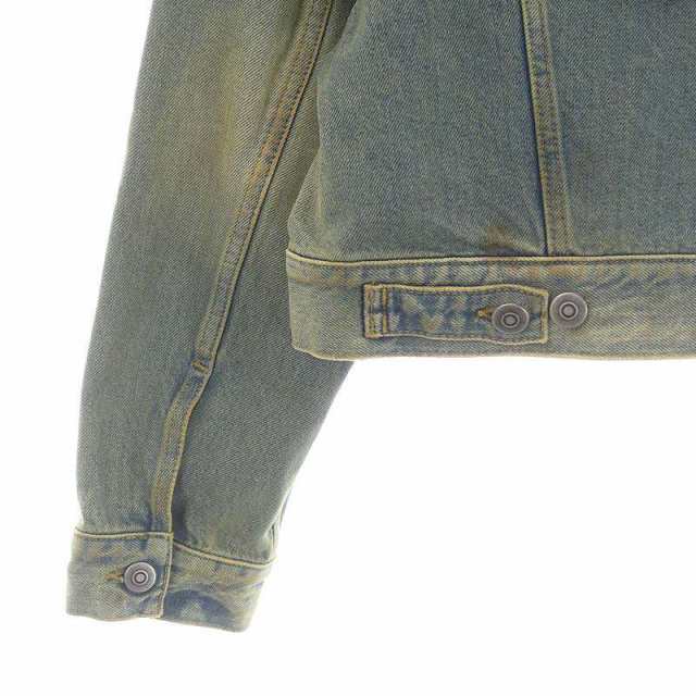 中古】未使用品 メゾンマルジェラ 22SS Dirty Denim Jacket 白タグ