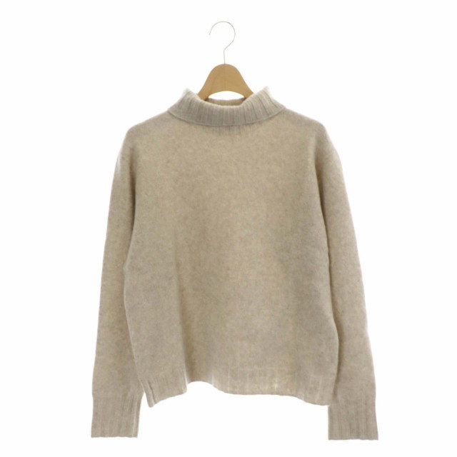 【中古】マーガレットハウエル TWISTED CASHMERE WOOL JUMPER ニット セーター 長袖 カシミヤ ウール 2 ベージュ｜au  PAY マーケット