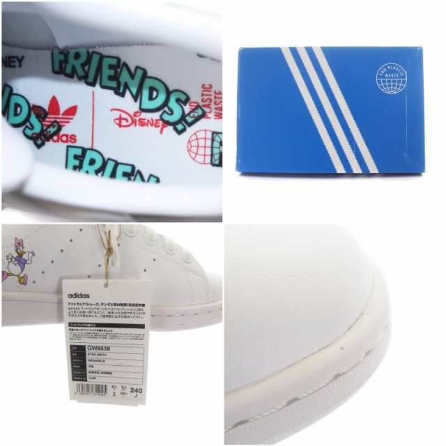 【中古】アディダスオリジナルス STAN SMITH スタンスミス Disney ディズニー スニーカー US6 24.0cm 白 GW9539｜au  PAY マーケット