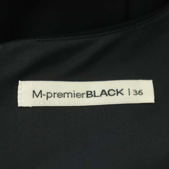 中古】エムプルミエ ブラック M-Premier BLACK ノースリーブワンピース