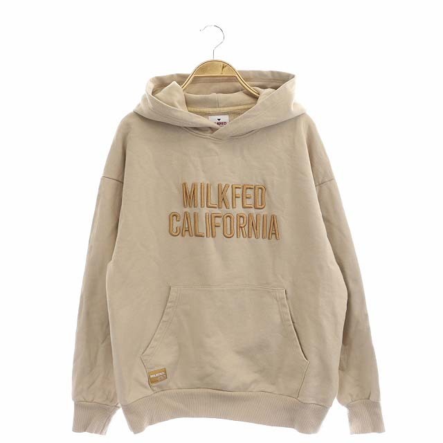 中古】ミルクフェド MILKFED. 3D EMBROIDERY LOGO SWEAT HOODIE