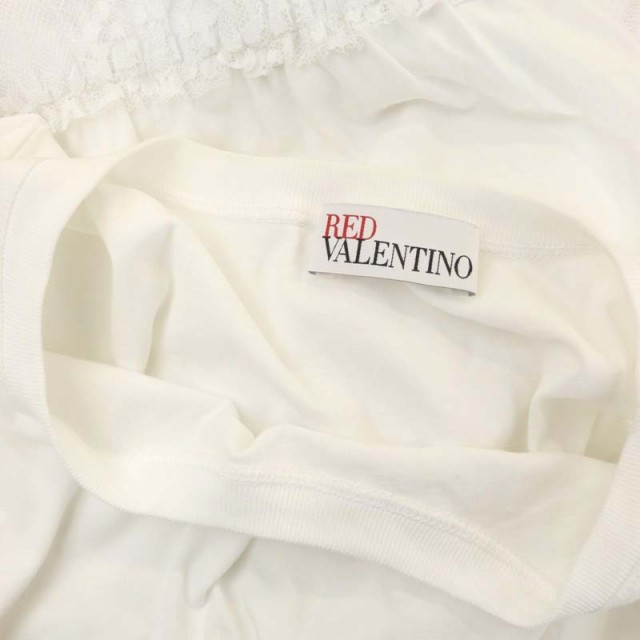 レッドヴァレンティノ 半袖 ワンピース M ホワイト系 RED VALENTINO レディース   【230607】サイズ表記
