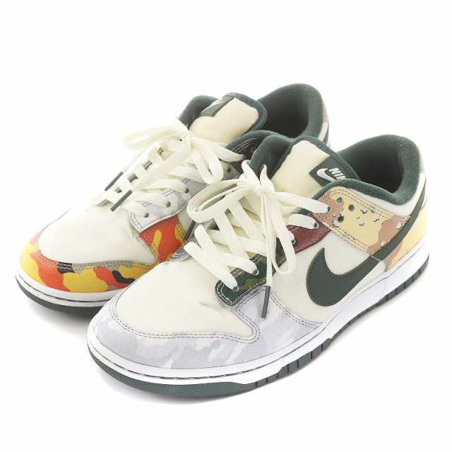 中古】NIKE DUNK LOW SE SAIL MULTI CAMO ダンク ロー SE セイル