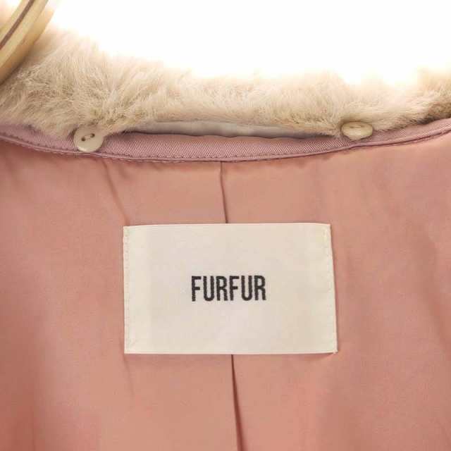 中古】ファーファー furfur 22AW エコファー衿パテッドGジャン