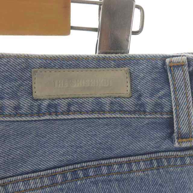 【中古】シシクイ THE SHISHIKUI EASY JEANS デニム パンツ テーパード ボタンフライ 38 ライトブルー /HK ■OS｜au  PAY マーケット