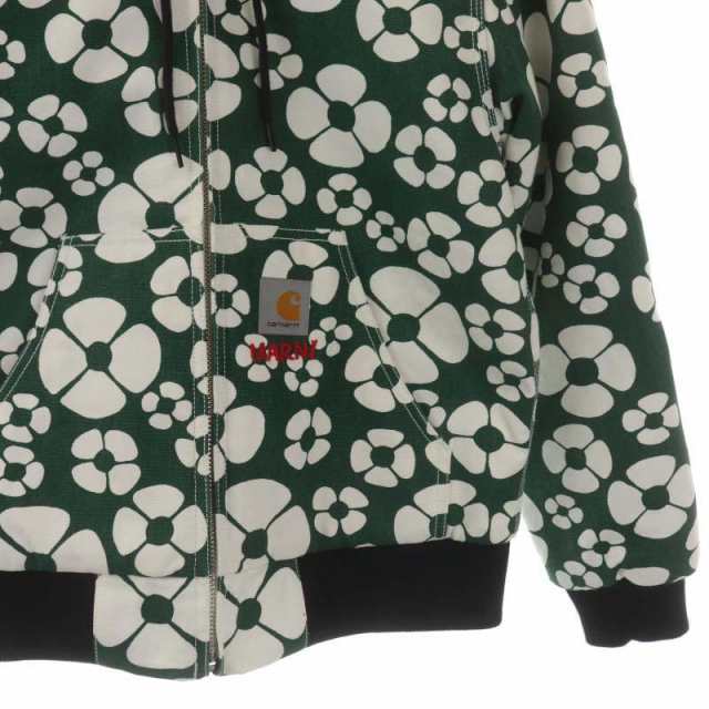 マルニ LONG-SLEEVED FLORAL PARKA JACKET68cm袖丈