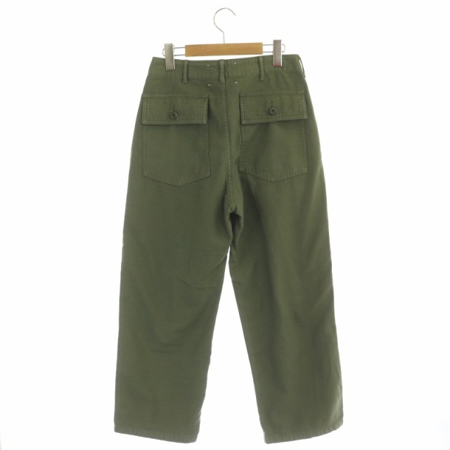 【中古】アッパーハイツ upper hights 23SS IENA別注 BAKER PANTS ベイカーパンツ テーパード ボタンフライ 24  カーキ｜au PAY マーケット