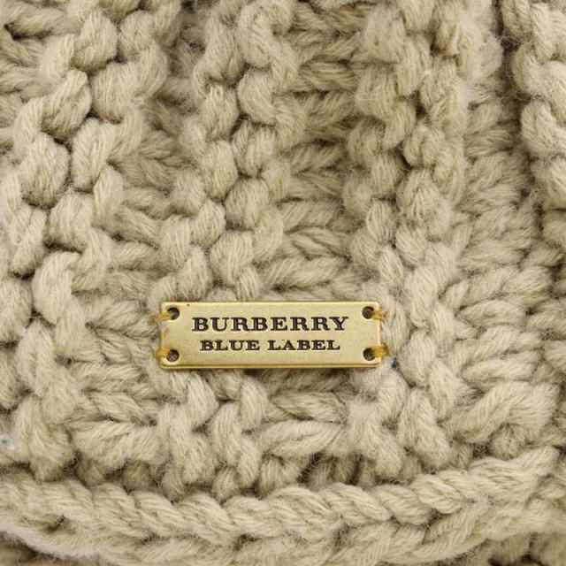 【中古】バーバリーブルーレーベル BURBERRY BLUE LABEL スヌード マフラー ニット ベージュ /YB レディース｜au PAY  マーケット