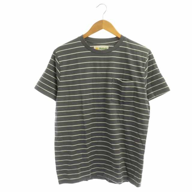 中古】モラスク Mollusk ORGANIC ボーダーTシャツ カットソー 半袖 胸