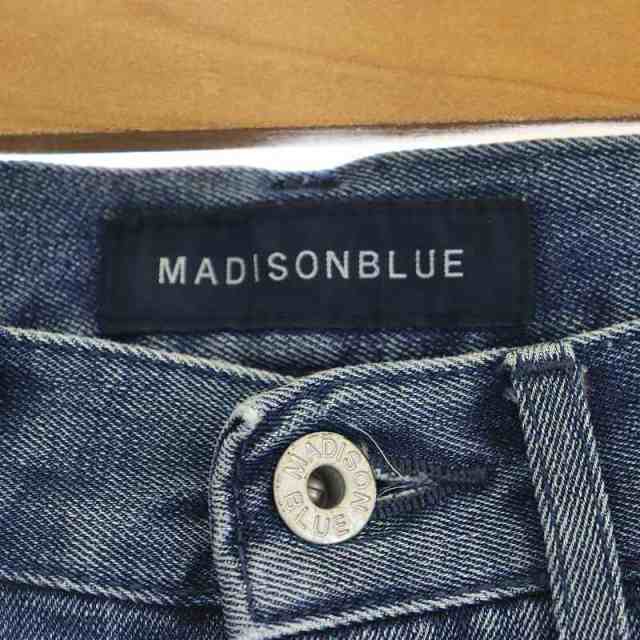 【中古】マディソンブルー MADISONBLUE HIGH WAIST FLARE DENIM デニムパンツ フレア 00 紺 ネイビー /HK  ■OS｜au PAY マーケット