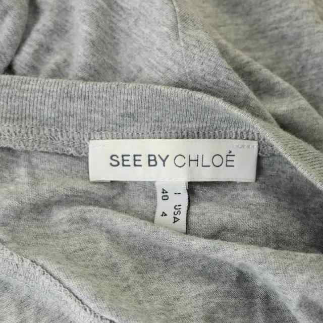 中古】シーバイクロエ SEE BY CHLOE Tシャツ カットソー ロング