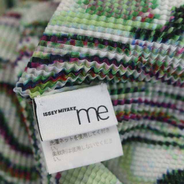 中古】ミーイッセイミヤケ me ISSEY MIYAKE 21AW プリーツ 総柄