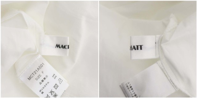 中古】マチャット MACHATT 21AW アシメカラー ブラウス シャツ 前開き 長袖 ボウタイ F 白 ホワイト レディースの通販はau PAY  マーケット - ブランド古着のベクトル | au PAY マーケット－通販サイト