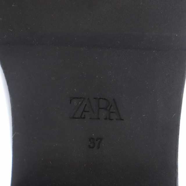 中古】ザラ ZARA サイドゴアブーツ ショートブーツ スクエアトゥ