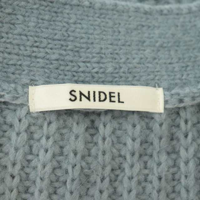 中古】スナイデル snidel 22AW ベビーアルパカ畦カーデ カーディガン