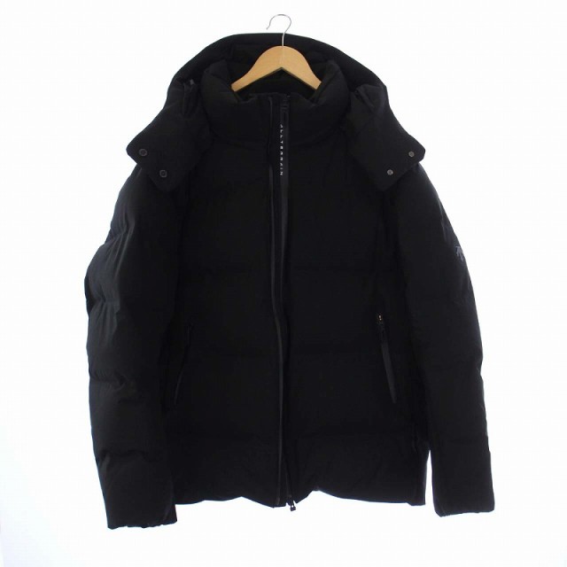 【中古】DESCENTE Graphpaper 23AW ALLTERRAIN OVERSIZED ANCHOR ダウンジャケット ジップアップ フード F 黒