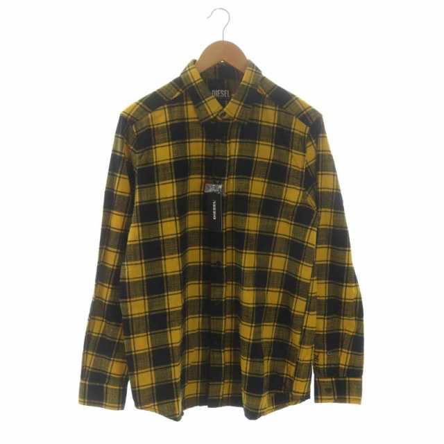 中古】ディーゼル DIESEL バッファローチェック 長袖 シャツ 長袖 M