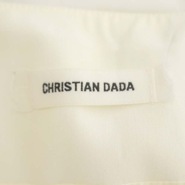 【中古】クリスチャンダダ CHRISTIAN DADA イレギュラーヘムスカート フレアスカート ロング 36 白 レディース｜au PAY マーケット