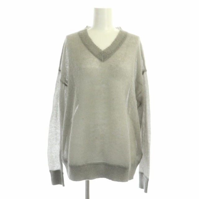 中古】アパルトモン ドゥーズィエムクラス 23AW Sheer Vneck mohair ...