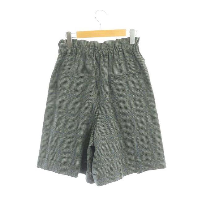 美品 ebure エブール ベルテッドリネンタックショートパンツ 定価4.7万