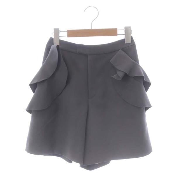 中古】チェスティ Chesty フリルショートパンツ 1 チャコールグレー  