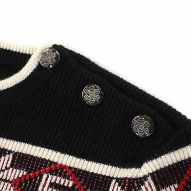 中古】シャネル CHANEL 19AW ノルディック柄 ニットワンピース 長袖 ...