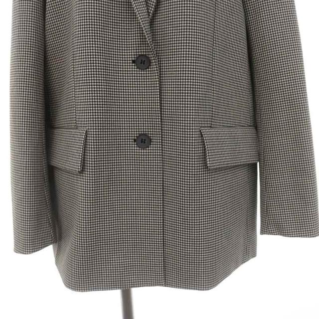 激安特価 中古】ザラ 黒 S 総裏地 2B テーラードジャケット チェック ZARA ジャケット・アウター