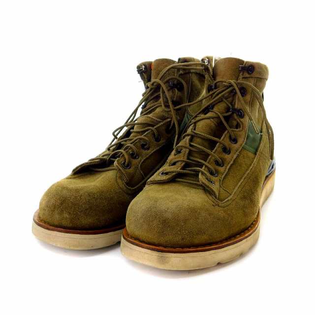 【中古】ビズビム VISVIM BEARD BOOTS FOLK レースアップブーツ スエード US10 28cm カーキ ■SH /AK3 メンズ