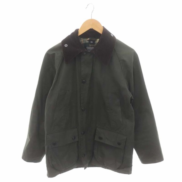 【中古】バブアー BEDALE WAXED COTTON オイルドジャケット アウター ブルゾン ダブルファスナー カーキ 茶