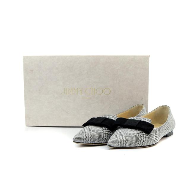 中古】ジミーチュウ フラットシューズ パンプス ポインテッドトゥ 