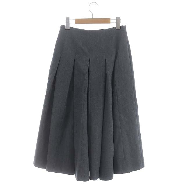 中古】イロット IIROT Pleated Skirt スカート ロング フレア タック 