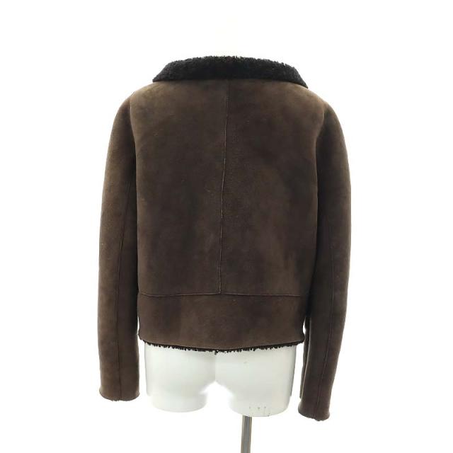 【中古】マルニ MARNI ムートンジャケット アウター 内ボア 42 茶 ブラウン /MF ■OS レディース_1