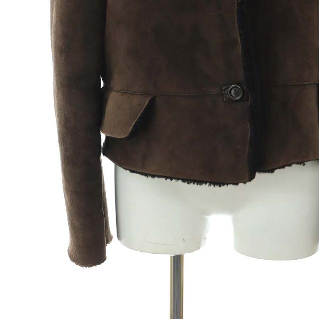 【中古】マルニ MARNI ムートンジャケット アウター 内ボア 42 茶 ブラウン /MF ■OS レディース_5