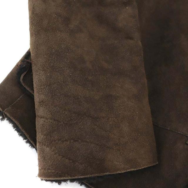 【中古】マルニ MARNI ムートンジャケット アウター 内ボア 42 茶 ブラウン /MF ■OS レディース_6