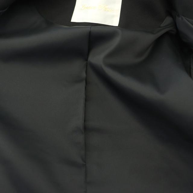 【中古】グレース位置付け 23SS シャイニーツイードジャケット 否色合い上衣 スパンコールかざり付ける 読み合わせる 36 黒