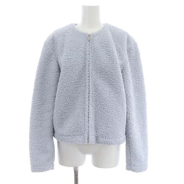 【中古】行動論理 23AW Jersey Fleece Easy Fleece Zip 上衣 否色合い ブークレ S 水色 ■os ■SH レディース