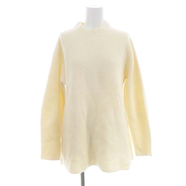 【中古】未使用品 セオリー 23AW Warm Cash Sculpted SLV POニット セーター 長袖 ラグランスリーブ ウール S 白の通販は